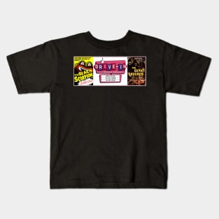 Drive-In Double Feature - The Black Scorpion & The Giant Leeches Kids T-Shirt